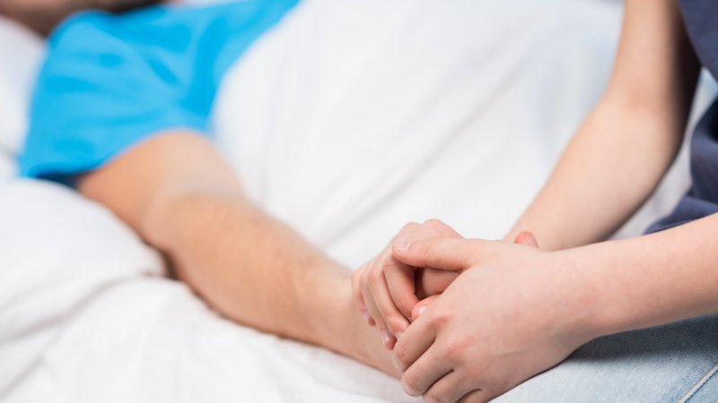 Alvorlig syk. Sykeseng.