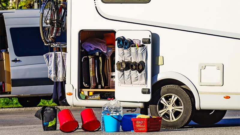 Utstyr som viser at eier vaske bobil