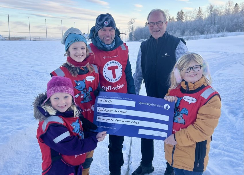 DNT fikk penger av Gjensidigestiftelsen i 2023