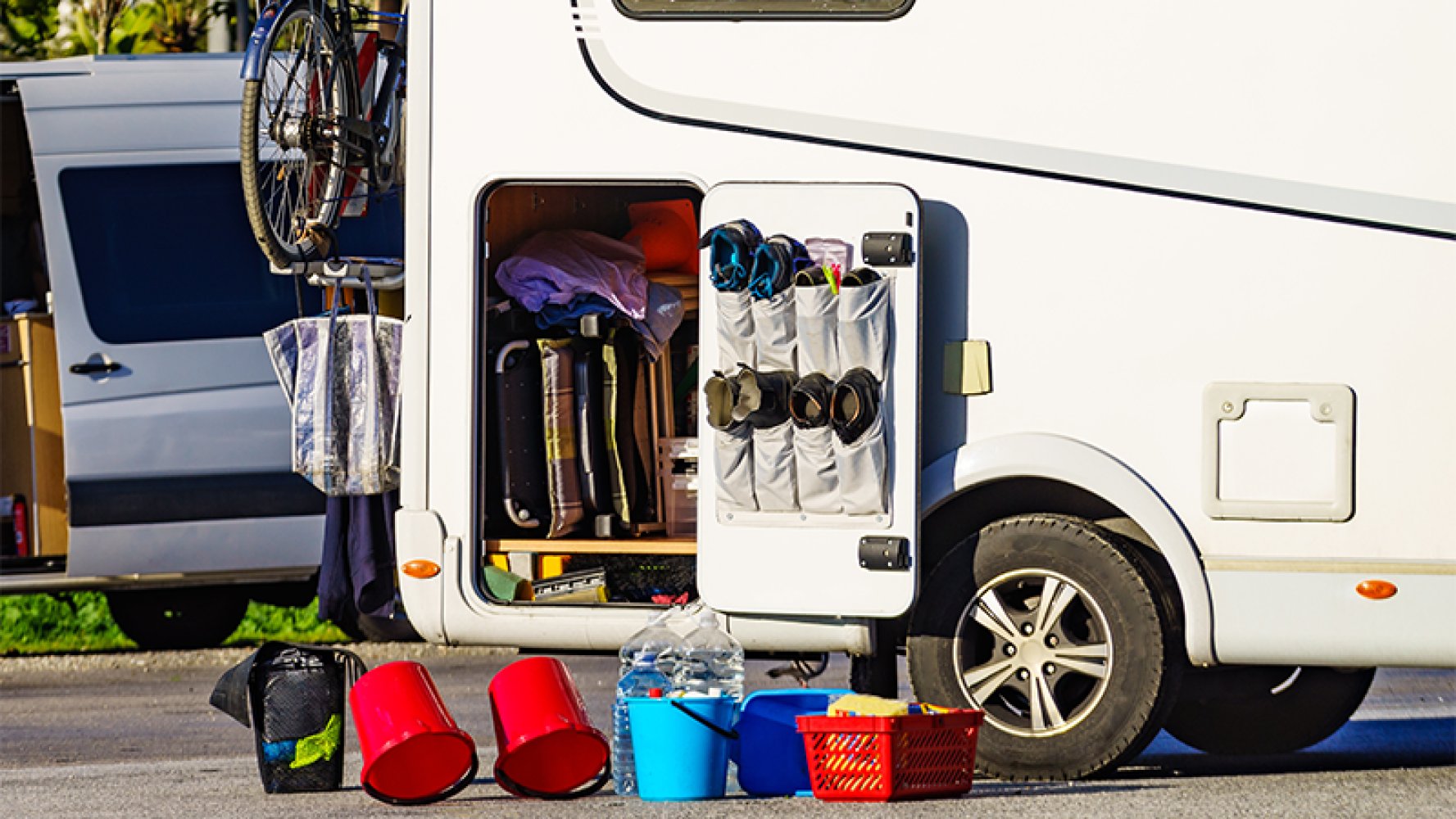 Utstyr som viser at eier vaske bobil